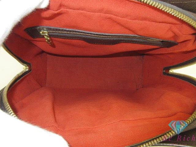 ルイ ヴィトン LOUIS VUITTON ハンドバッグ ダミエ トリアナ N51155 エベヌ ブラウン 茶 PVC レザー ショルダーバッグ 鞄 【中古】【送料無料】 bk10235