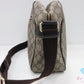 グッチ GUCCI ショルダーバッグ 211107 GG スプリーム ベージュ ブラウン 茶 PVC レザー ロゴ ポシェット 鞄【中古】【送料無料】bk10236