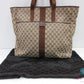 グッチ GUCCI トートバッグ 90481 GG ブラウン 茶 キャンバス レザー ロゴ ハンドバッグ ショルダーバッグ 鞄 【中古】【送料無料】 bk10249