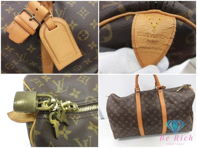 ルイ ヴィトン LOUIS VUITTON ボストンバッグ モノグラム キーポル 50 M41426 ブラウン 茶 PVC レザー ロゴ ハンドバッグ トラベル 旅行 鞄 【中古】【送料無料】 bk10256