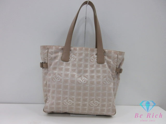シャネル CHANEL ニュー トラベルライン トート GM A15825 ベージュ ココマーク CC ロゴ ショルダーバッグ 肩掛け 鞄 【中古】【送料無料】bk10262