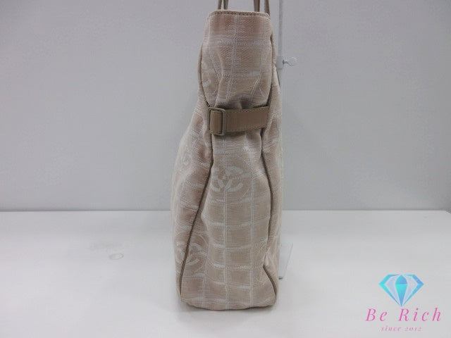 シャネル CHANEL ニュー トラベルライン トート GM A15825 ベージュ ココマーク CC ロゴ ショルダーバッグ 肩掛け 鞄 【中古】【送料無料】bk10262