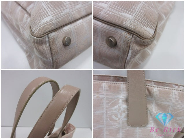 シャネル CHANEL ニュー トラベルライン トート GM A15825 ベージュ ココマーク CC ロゴ ショルダーバッグ 肩掛け 鞄 【中古】【送料無料】bk10262
