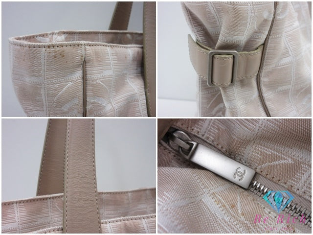 シャネル CHANEL ニュー トラベルライン トート GM A15825 ベージュ ココマーク CC ロゴ ショルダーバッグ 肩掛け 鞄 【中古】【送料無料】bk10262