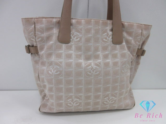 シャネル CHANEL ニュー トラベルライン トート GM A15825 ベージュ ココマーク CC ロゴ ショルダーバッグ 肩掛け 鞄 【中古】【送料無料】bk10262