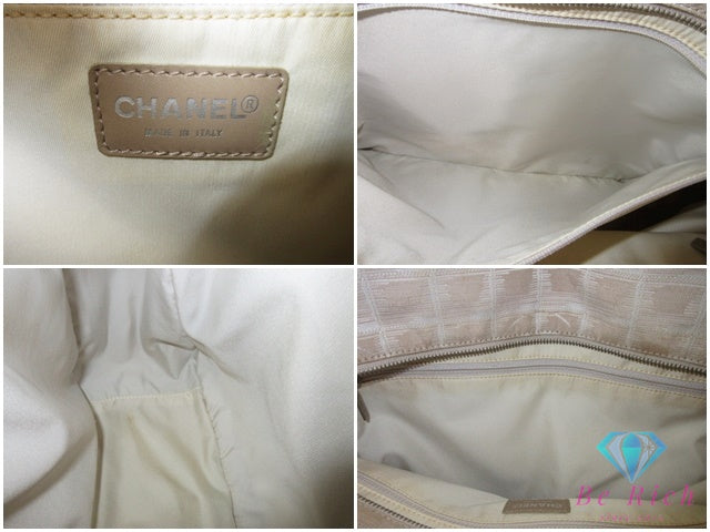 シャネル CHANEL ニュー トラベルライン トート GM A15825 ベージュ ココマーク CC ロゴ ショルダーバッグ 肩掛け 鞄 【中古】【送料無料】bk10262