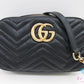 グッチ GUCCI GG マーモント スモール ショルダーバッグ 447632 黒 ブラック レザー ロゴ ミニ チェーン ポシェット ハンドバッグ 肩掛け 鞄 【中古】【送料無料】bk10264