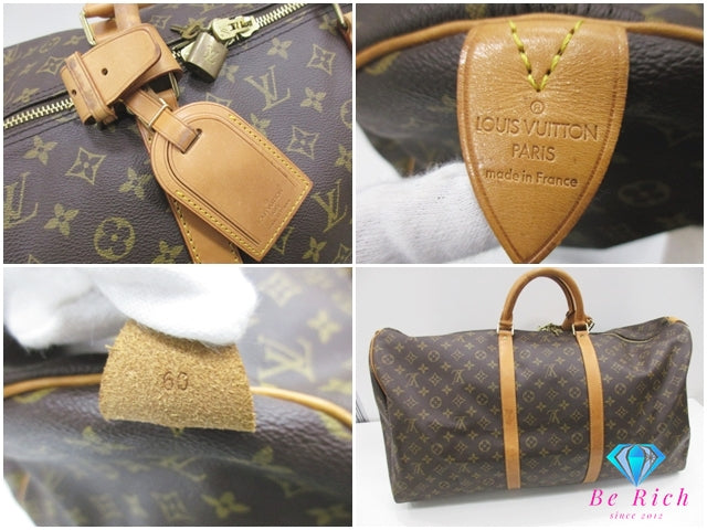 ルイ ヴィトン LOUIS VUITTON ボストンバッグ モノグラム キーポル 60 M41422 ブラウン 茶 PVC レザー ロゴ ハンドバッグ ショルダーバッグ 手提げ トラベル 旅行 鞄 メンズ レディース 【中古】【送料無料】 bk10265