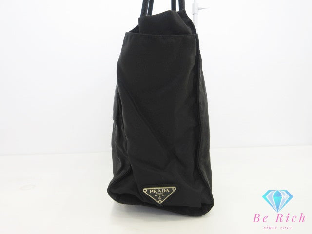 プラダ PRADA トートバッグ ポコノ ブラック 黒 ナイロン ロゴ ハンドバッグ 鞄 手提げ メンズ レディース【中古】【送料無料】 bk10271