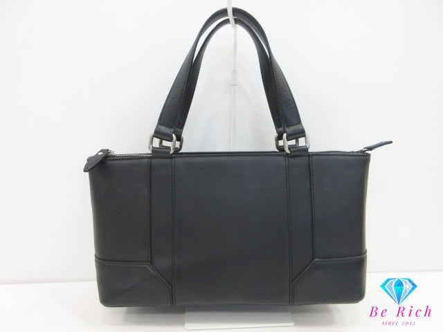 バーバリー BURBERRY ハンドバッグ ブラック 黒 レザー ノバチェック ロゴ トートバッグ ショルダーバッグ 鞄 【中古】【送料無料】 bk10278