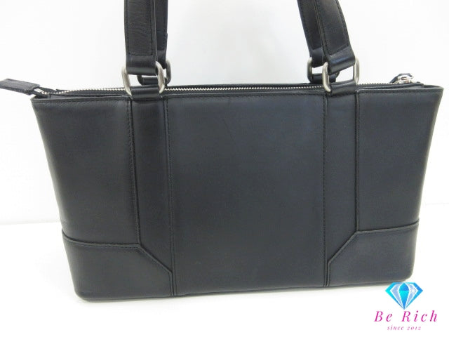 バーバリー BURBERRY ハンドバッグ ブラック 黒 レザー ノバチェック ロゴ トートバッグ ショルダーバッグ 鞄 【中古】【送料無料】 bk10278