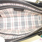 バーバリー BURBERRY ハンドバッグ ブラック 黒 レザー ノバチェック ロゴ トートバッグ ショルダーバッグ 鞄 【中古】【送料無料】 bk10278