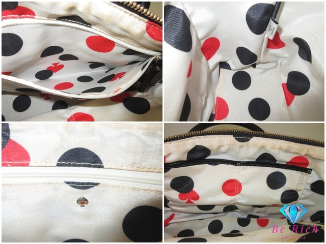 ケイトスペード kate spade 2way ハンドバッグ ショルダーバッグ PXRU3005 ブラック 黒 キルティング ナイロン レザー ロゴ トートバッグ クロスボディ 斜め掛け 肩掛け 鞄 【中古】【送料無料】 bk10289