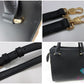 バーバリー BURBERRY 2way ハンドバッグ ショルダーバッグ 80840241 黒 ブラック マルチカラー キャンバス レザー ロゴ 【中古】【送料無料】 bk10293