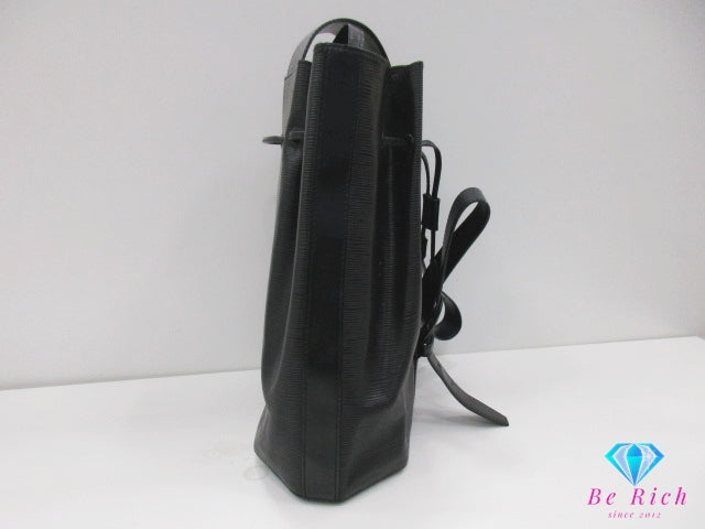 ルイ ヴィトン LOUIS VUITTON ボディ バッグ バックパック エピ サック アド M80153 ノワール ブラック 黒 レザー LV ロゴ リュック ショルダーバッグ セミショルダー 肩掛け 鞄 【中古】【送料無料】 bk10298