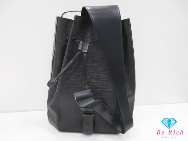ルイ ヴィトン LOUIS VUITTON ボディ バッグ バックパック エピ サック アド M80153 ノワール ブラック 黒 レザー LV ロゴ リュック ショルダーバッグ セミショルダー 肩掛け 鞄 【中古】【送料無料】 bk10298