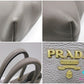 プラダ PRADA VITELLO PHENIX 2way トートバッグ 1BG865 グレージュ レザー 三角 プレート ロゴ ショルダーバッグ クロスボディ ヴィッテロ フェニックス 鞄  【中古】【送料無料】 bk10307