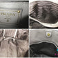プラダ PRADA VITELLO PHENIX 2way トートバッグ 1BG865 グレージュ レザー 三角 プレート ロゴ ショルダーバッグ クロスボディ ヴィッテロ フェニックス 鞄  【中古】【送料無料】 bk10307
