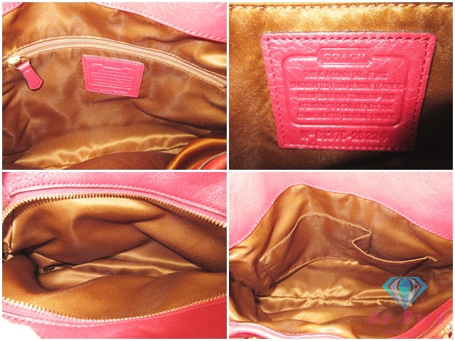 コーチ COACH マディソン トートバッグ 26224 赤 レッド レザー ロゴ ショルダーバッグ ハンドバッグ 【中古】【送料無料】 bk10315