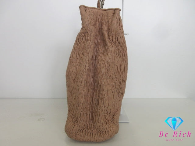 ミュウミュウ miumiu マテラッセ 2way トートバッグ ショルダーバッグ ベージュ レザー ロゴ ハンドバッグ 鞄 【中古】【送料無料】 bk10332