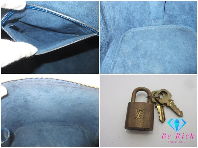 ルイ ヴィトン LOUIS VUITTON ハンドバッグ エピ アルマ PM M52145 ブルー 青 トレドブルー レザー LV ロゴ 手提げ 鞄 【中古】【送料無料】 bk10335