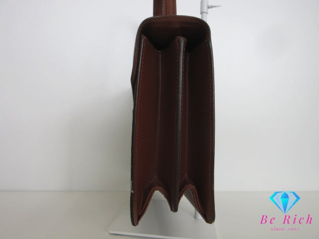 ルイ ヴィトン LOUIS VUITTON モノグラム コンコルド M51190 LV ロゴ ブラウン 茶 PVC レザー ハンドバッグ 手提げ  鞄【中古】【送料無料】bk10336