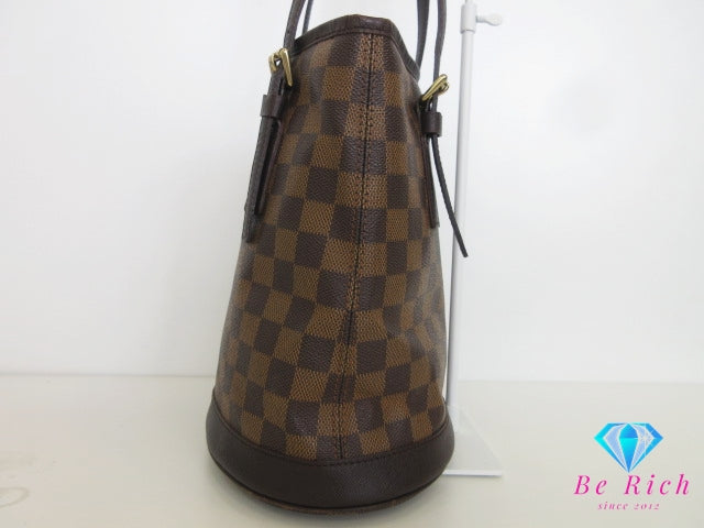 ルイ ヴィトン LOUIS VUITTON トートバッグ マレ N42240 ダミエ エベヌ ブラウン 茶 PVC レザー ロゴ バケット バケツ型 ショルダーバッグ ハンドバッグ 肩掛け 鞄 【中古】【送料無料】 bk10337