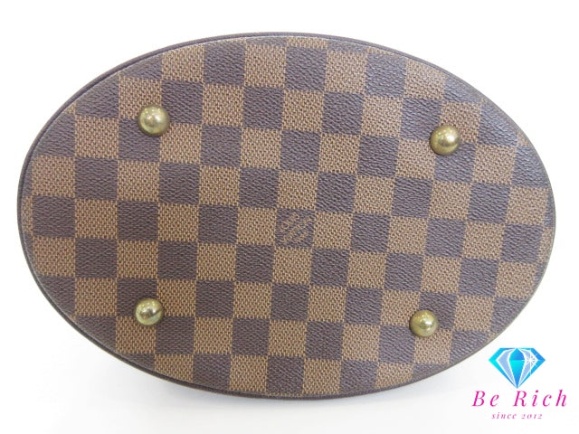 ルイ ヴィトン LOUIS VUITTON トートバッグ マレ N42240 ダミエ エベヌ ブラウン 茶 PVC レザー ロゴ バケット バケツ型 ショルダーバッグ ハンドバッグ 肩掛け 鞄 【中古】【送料無料】 bk10337