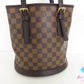 ルイ ヴィトン LOUIS VUITTON トートバッグ マレ N42240 ダミエ エベヌ ブラウン 茶 PVC レザー ロゴ バケット バケツ型 ショルダーバッグ ハンドバッグ 肩掛け 鞄 【中古】【送料無料】 bk10337