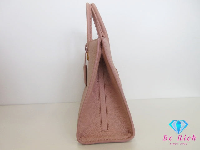 美品 バーバリー BURBERRY 2way ハンドバッグ ショルダーバッグ ミニ フランシス バッグ 8072513 ダスキー ピンク グレイン レザー ロゴ トートバッグ クロスボディ 斜め掛け Mini Frances 【中古】【送料無料】 bk10351