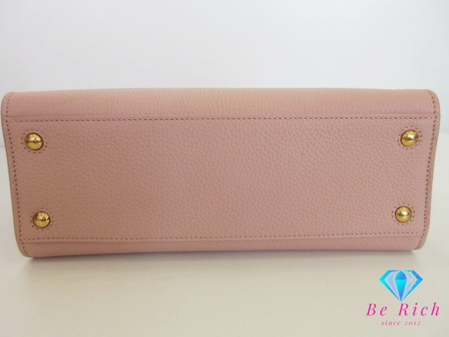 美品 バーバリー BURBERRY 2way ハンドバッグ ショルダーバッグ ミニ フランシス バッグ 8072513 ダスキー ピンク グレイン レザー ロゴ トートバッグ クロスボディ 斜め掛け Mini Frances 【中古】【送料無料】 bk10351