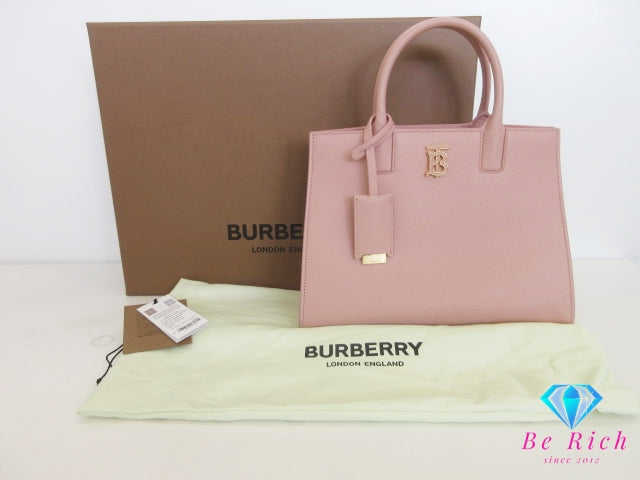 美品 バーバリー BURBERRY 2way ハンドバッグ ショルダーバッグ ミニ フランシス バッグ 8072513 ダスキー ピンク グレイン レザー ロゴ トートバッグ クロスボディ 斜め掛け Mini Frances 【中古】【送料無料】 bk10351