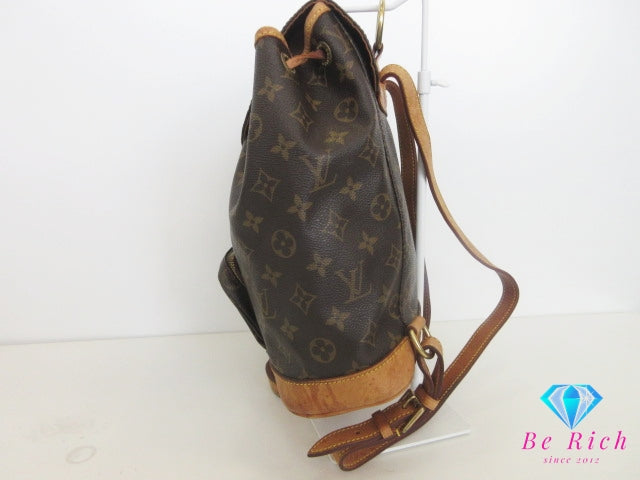 ルイ ヴィトン LOUIS VUITTON バックパック リュック モノグラム モンスリ M51136 LV ロゴ ショルダーバッグ 鞄 ブラウン 茶 デイパック 【中古】【送料無料】 bk10356