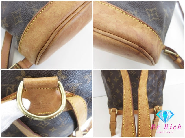 ルイ ヴィトン LOUIS VUITTON バックパック リュック モノグラム モンスリ M51136 LV ロゴ ショルダーバッグ 鞄 ブラウン 茶 デイパック 【中古】【送料無料】 bk10356