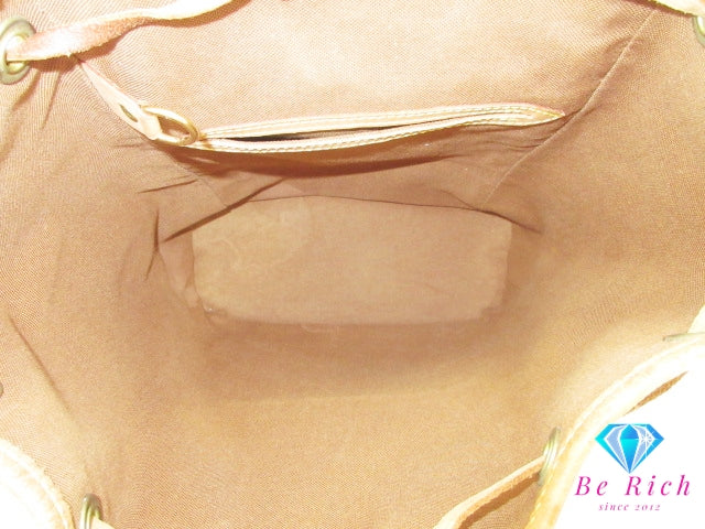 ルイ ヴィトン LOUIS VUITTON バックパック リュック モノグラム モンスリ M51136 LV ロゴ ショルダーバッグ 鞄 ブラウン 茶 デイパック 【中古】【送料無料】 bk10356