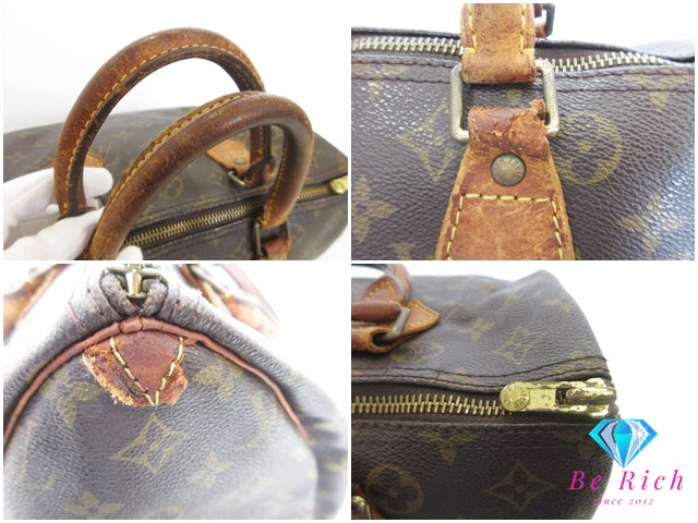 ルイ ヴィトン LOUIS VUITTON ハンドバッグ モノグラム スピーディ 30 M41526 LV ロゴ PVC レザー 茶 ブラウン ショルダーバッグ ミニ ボストン 【中古】【送料無料】bk10357