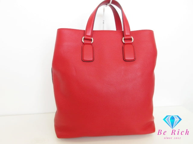 グッチ GUCCI ソーホー インターロッキング G 2way トートバッグ 368602 赤 レッド レザー  GG ロゴ ショルダーバッグ ハンドバッグ クロスボディ 斜め掛け 鞄 【中古】【送料無料】bk10359