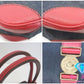 ミュウミュウ miumiu ハンドバッグ ネイビー インディゴ レッド 赤 デニム レザー ロゴ トートバッグ 鞄 【中古】【送料無料】 bk10363