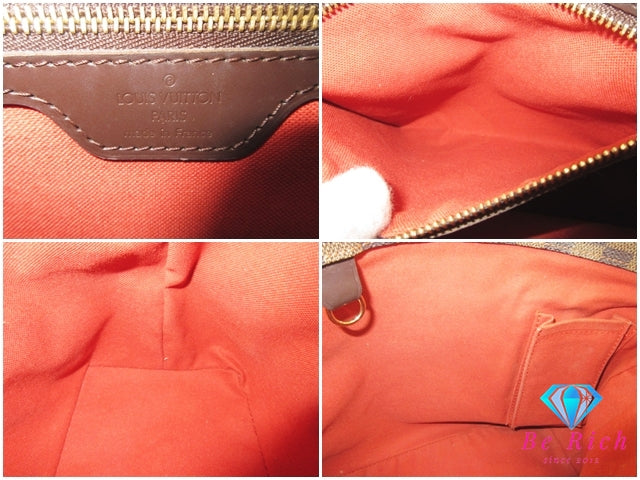 ルイ ヴィトン LOUIS VUITTON トートバッグ カバ ピアノ N51187 ダミエ エベヌ ブラウン 茶 PVC レザー ロゴ ショルダーバッグ 鞄 【中古】【送料無料】 bk10366