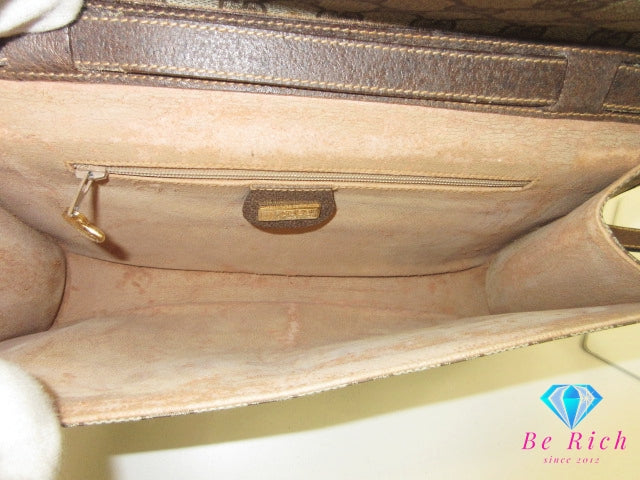 グッチ 2way ショルダーバッグ 004.161.0670 茶 ブラウン GG スプリーム PVC レザー クラッチバッグ セカンドバッグ オールド GUCCI 【中古】【送料無料】 bk10379