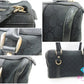 グッチ GUCCI ハンドバッグ ミニ ボストンバッグ 130942 黒 ブラック キャンバス レザー GG ロゴ  鞄 【中古】【送料無料】bk10382