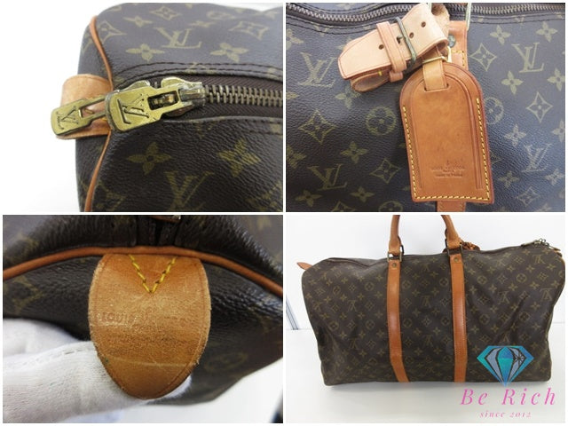 ルイ ヴィトン LOUIS VUITTON モノグラム キーポル 55 M41424 LV ロゴ ボストンバッグ ハンドバッグ トラベル 旅行 鞄 【中古】【送料無料】bk10384