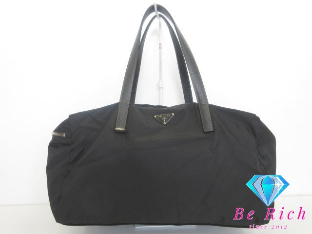 プラダ PRADA ボストンバッグ ショルダーバッグ BR2934 ブラック 黒 ナイロン レザー ロゴ ミニ ハンドバッグ 鞄 【中古】【送料無料】 bk10395