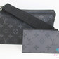 美品 ルイ ヴィトン LOUIS VUITTON モノグラム エクリプス ガストン・ウェアラブルウォレット ショルダーバッグ M81124 グレー ブラック 黒 PVC レザー LV ロゴ【中古】【送料無料】 bk10403