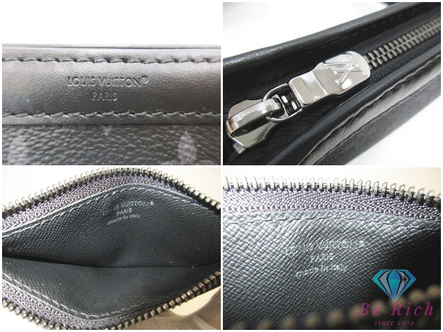 美品 ルイ ヴィトン LOUIS VUITTON モノグラム エクリプス ガストン・ウェアラブルウォレット ショルダーバッグ M81124 グレー ブラック 黒 PVC レザー LV ロゴ【中古】【送料無料】 bk10403