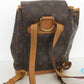 ルイ ヴィトン LOUIS VUITTON バックパック リュック モノグラム モンスリ M51136 LV ロゴ ショルダーバッグ 鞄 ブラウン 茶 デイパック 【中古】【送料無料】 bk10407