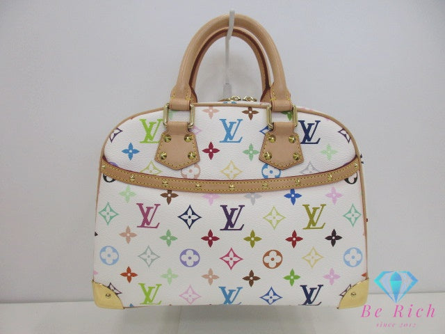 ルイ ヴィトン トゥルーヴィル M92663 モノグラム マルチカラー 白 ホワイト ブロン PVC レザー ハンドバッグ LOUIS VUITTON 【中古】【送料無料】 bk10412