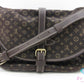 ルイ ヴィトン LOUIS VUITTON ショルダーバッグ モノグラム ミニ ラン ソミュール M95227 エベヌ ロゴ ダブル フラップ 肩掛け 斜め掛け 鞄 【中古】【送料無料】 bk10414