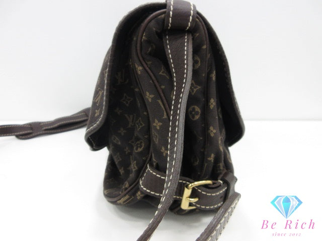 ルイ ヴィトン LOUIS VUITTON ショルダーバッグ モノグラム ミニ ラン ソミュール M95227 エベヌ ロゴ ダブル フラップ 肩掛け 斜め掛け 鞄 【中古】【送料無料】 bk10414