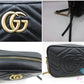 グッチ GUCCI GG マーモント ミニ カメラバッグ ショルダーバッグ 448065 黒 ブラック レザー ロゴ チェーン ポシェット ハンドバッグ 肩掛け 鞄 【中古】【送料無料】bk10416